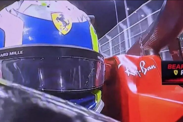 Ferrari immagini choc abitacolo Bearman