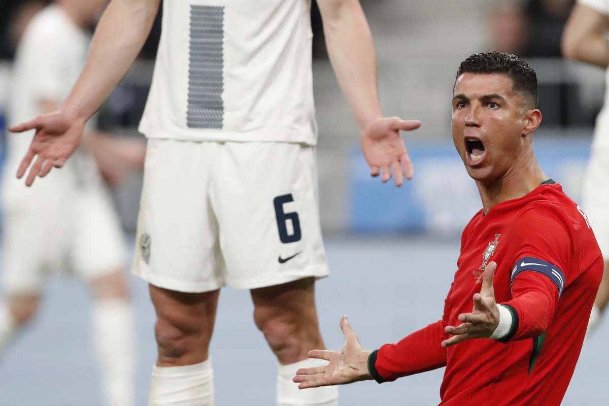 Ronaldo impazzito, il gesto lo hanno visto tutti